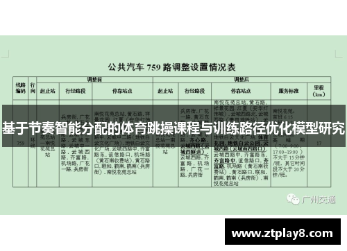 基于节奏智能分配的体育跳操课程与训练路径优化模型研究